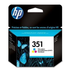 HP 351 Cartouche d encre trois couleurs authentique (CB337EE) pour HP 