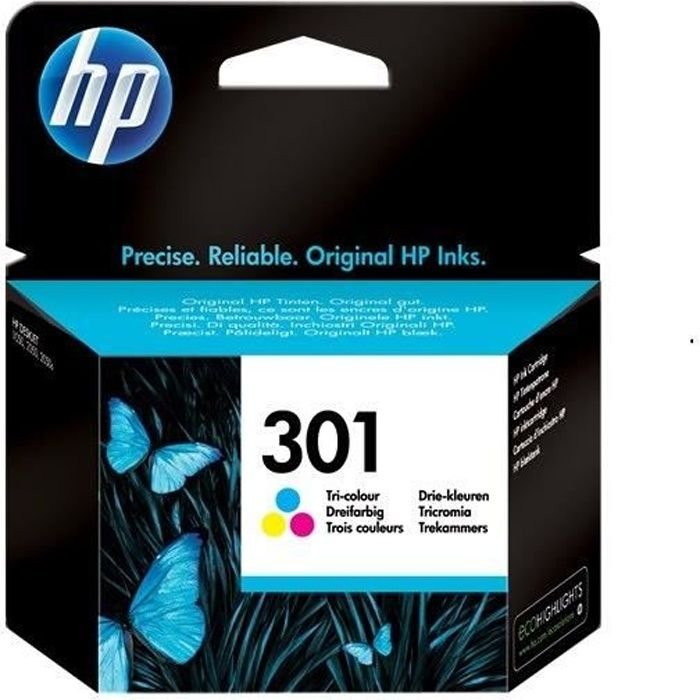 HP 301 originele drie-kleuren inktcartridge voor HP Envy 4505 en HP De