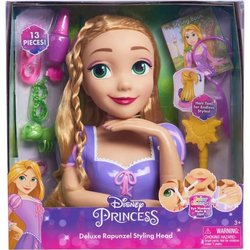 Testa per lo styling - DISNEY - Rapunzel Deluxe - 12 accessori - Flaco