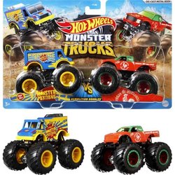 Hot Wheels - Box 2 Voertuigen Monster Truck Double Demolition - Small 