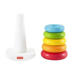 Fisher-Price - Pyramide arc-en-ciel - Jouet d éveil 1er âge - Des 6 mo