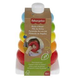 Fisher-Price - Pyramide arc-en-ciel - Jouet d éveil 1er âge - Des 6 mo