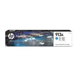 HP 913A Genuine Cyan Ink Cartridge for HP PageWide 377/452/477 (F6T77A