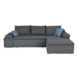 Celina Reversible Ecksofa Cabrio 3 Plätze + Aufbewahrungstruhe - graue