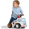 Ambulanza cavalcabile - FALK - Con sedile apribile e volante con clacs