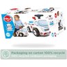 Ambulanza cavalcabile - FALK - Con sedile apribile e volante con clacs