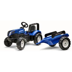 New Holland FALK Trettraktor  Lenkrad und Anhänger  Hergestellt in F