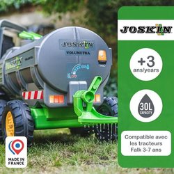Rimorchio cisterna Joskin da 30 litri con rubinetto e spargitore