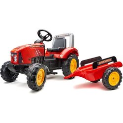 FALK - Rode pedaaltractor met supercharger inclusief openingskap en tr