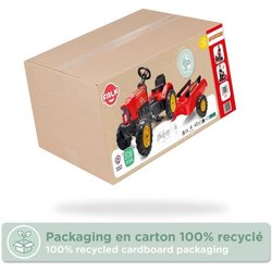 Tracteur a pédales SuperCharger - FALK - Volant directionnel et remorq