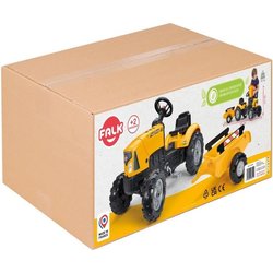 Trattore a pedali FALK SuperBuilder - cofano apribile e rimorchio - da