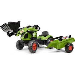 Retroexcavadora Arion 410 de CLAAS con remolque