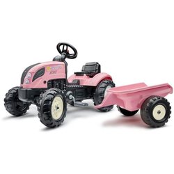 Country Star Trettraktor  FALK  mit Anhänger  Rosa  100 % hergeste