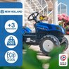 NEW HOLLAND Baggerlader + Anhänger + Bagger