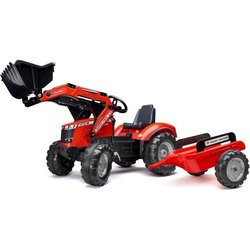 Massey Ferguson FALK Tretbaggerlader  Frontlader und Anhänger  Herge