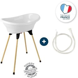 THERMOBABY TUB KIT VASCO White Lily of the valley: bathtub + feet + dr