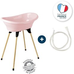 THERMOBABY TUB KIT VASCO Rosa empolvado: bañera + pies + manguera de d