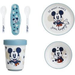 Pack comida THERMOBABY MICKEY 2ª edad - 3 platos + una taza + 1 cuchar
