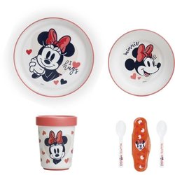 Pack comida THERMOBABY MINNIE 2ª edad - 3 platos + una taza + 1 cuchar