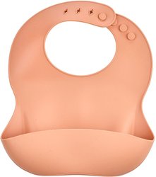 Bavoir silicone - THERMOBABY - Avec récupérateur - Peche