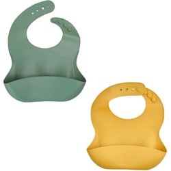 SET MIT 2 LÄTZCHEN AUS SILIKON, 1 KAKTUSGRÜN + 1 HONIGGELB
