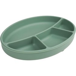 Plato con ventosa - THERMOBABY - Silicona - Verde Cactus - Compartimen