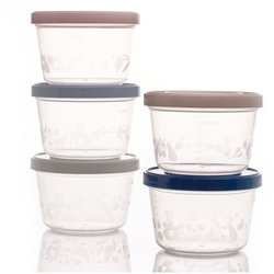 5 x 250ml storage boxes