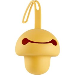 Pacifier holder - THERMOBABY - Silicone - Honey Yellow - Soft and BPA 