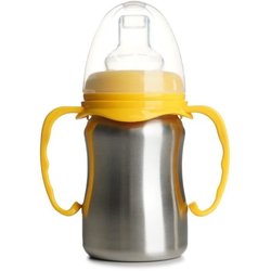 Vaso de aprendizaje - THERMOBABY - Acero inoxidable - 180 ml - Amarill