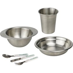 Pack de comida - THERMOBABY - Acero inoxidable - Taza, Cuenco, Plato h