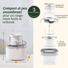 Sorbetiere  CUISINART - ICEM10E - 12 W - 475 ml - Blanc