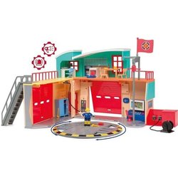 Pontypandy Smoby Fireman Sam Barracks with 1 figurine - Toy for childr