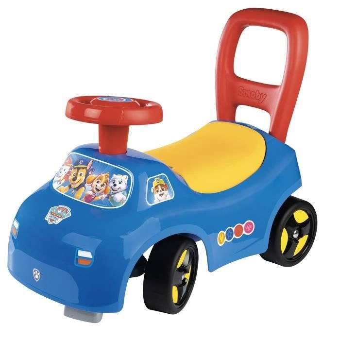 Smoby - Trasportino auto 2 in 1 - Paw Patrol - Scatola sottosella + cl