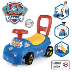 Smoby - Trasportino auto 2 in 1 - Paw Patrol - Scatola sottosella + cl