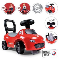 Smoby  2-in-1-Kindertrage  Auto Red  Box unter dem Sattel + Hupe  
