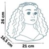 Smoby - Afro-haarstylinghoofd - Gemakkelijk te stylen - 23 realistisch