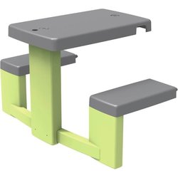 Smoby Life - Table de Pique Nique adaptable aux maisons Smoby - 2 banc