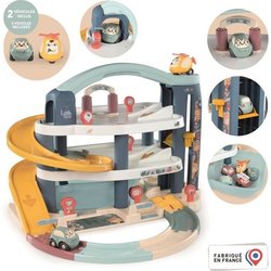 SMOBY - Garage 1er âge - Little Smoby - 3 niveaux - Accessoires inclus