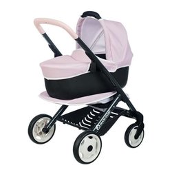 SMOBY  Maxi-Cosi Kinderwagen + Buggy, Rosa  Für Babypuppen  3-in-1 