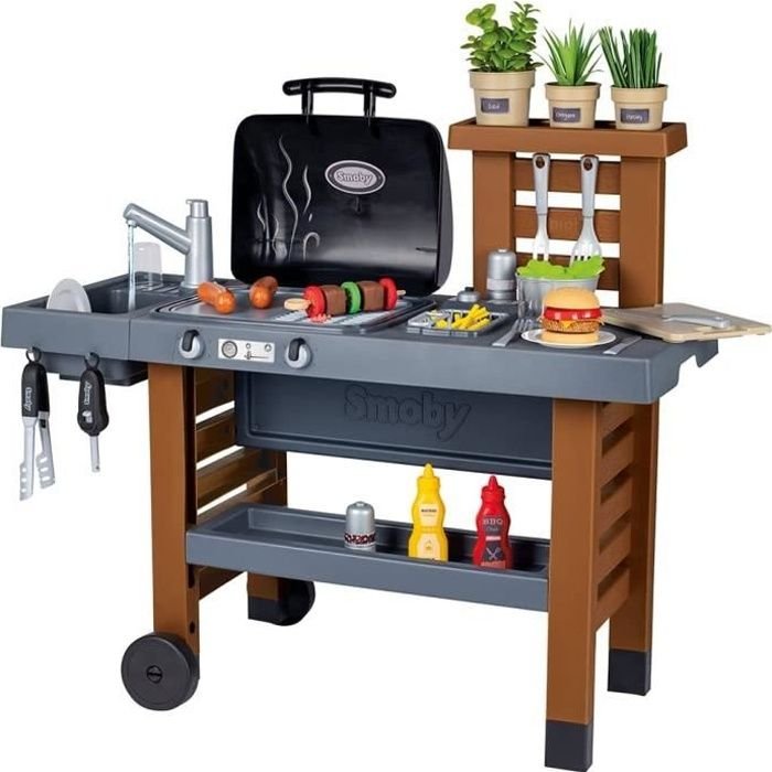 Smoby - Cucina da Giardino - Cucina da Esterno Evolutiva - Griglia Con