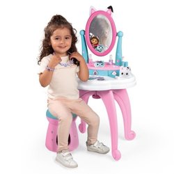 Smoby - Gabby e la Casa Magica - Toeletta per bambini 2 in 1 - Sgabell