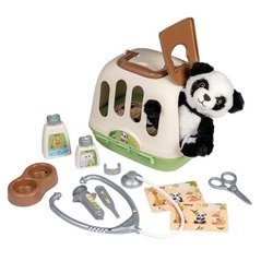 Smoby - Veterinary case - 1 panda plush and many accessories - 2 in 1 