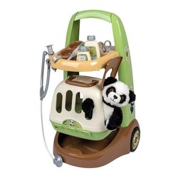 Smoby - Zoo Veterinarian Trolley - Panda Plush - Veel accessoires inbe