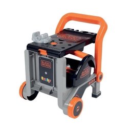Smoby - Black+Decker - Carrello manuale + scatola 3 in 1