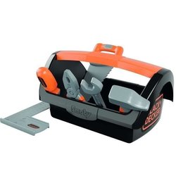 SMOBY - Black & Decker - Cassetta degli attrezzi + 6 utensili - dai 3 