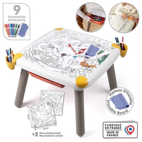Smoby  Kreativer Kindertisch  Löschbarer Filz für den Tisch + 2 groß