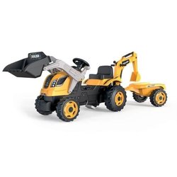 Smoby Pedal Tractor Max Builder + Anhänger + Pelleter + Schaufel - Ora