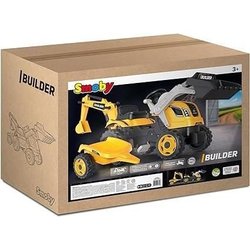 Builder Max pedal tractor + Trailer + Backhoe + Excavator - Smoby - Ye