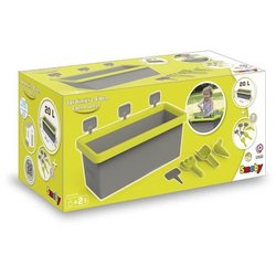 Smoby Jardinere Eden garniert 20 l: Schaufel + Rake + Pflanze + 4 Zeic