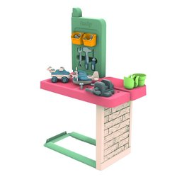 Smoby Life - Atelier de bricolage adapté aux maison Smoby - Fabriquée 